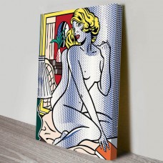 Blue Nude Pop Art Canvas Print Wall Hanging Giclee Comic Roy Lichtenstein 81cm   332321237339